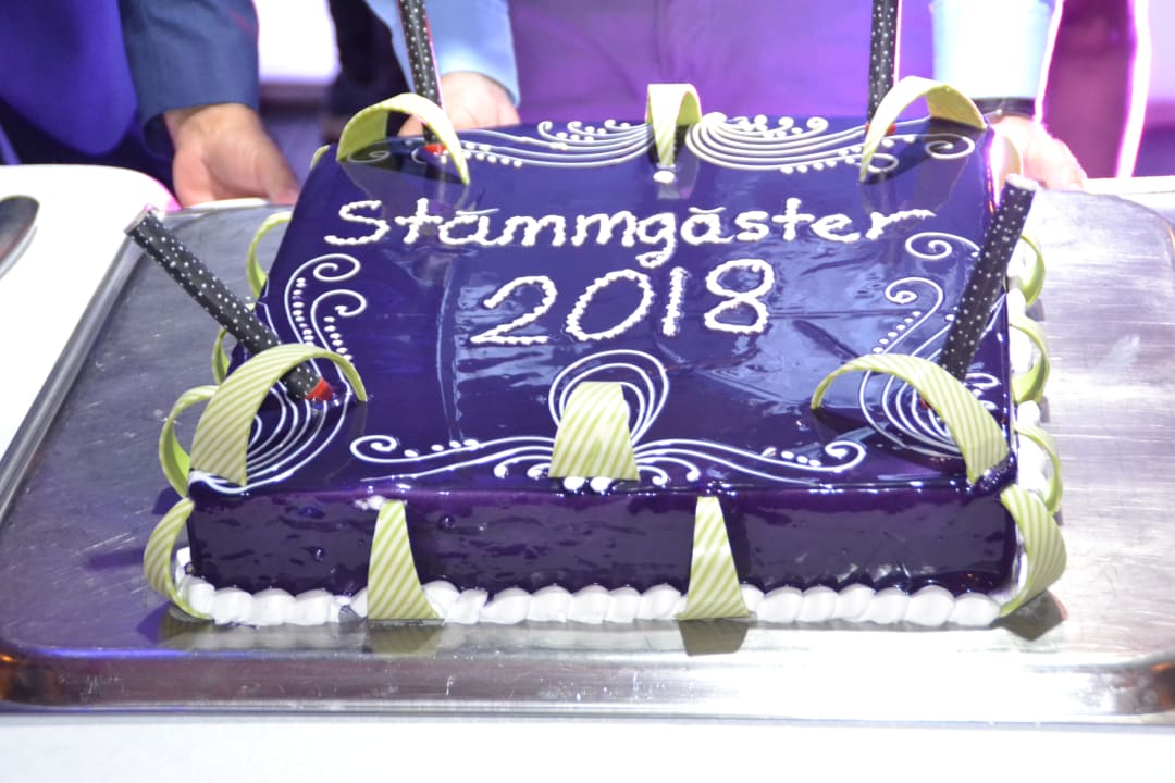 Die Torte zum Stammgästetreffen Hane Family Resort