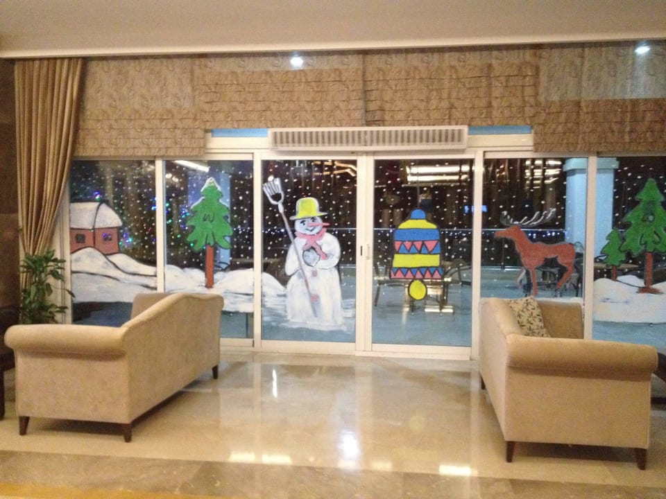 Weihnachtliche Fenstermalerei Adalya Ocean Deluxe