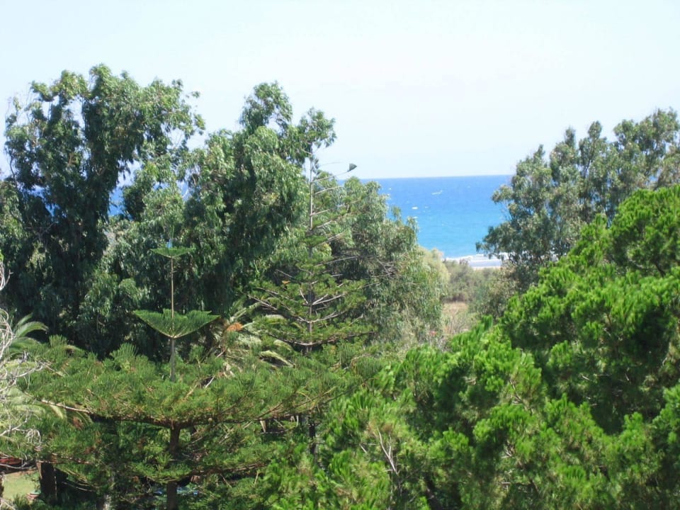 Seitlicher Meerblick von unserem Balkon Apollonia Beach Resort & Spa