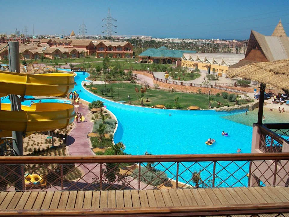 Blick über die Anlage Pickalbatros Jungle Aqua Park Resort - Neverland Hurghada