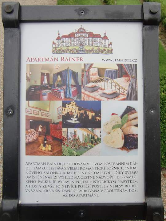 Suite Rainer Beschreibung Hotel Schloss Jemniste