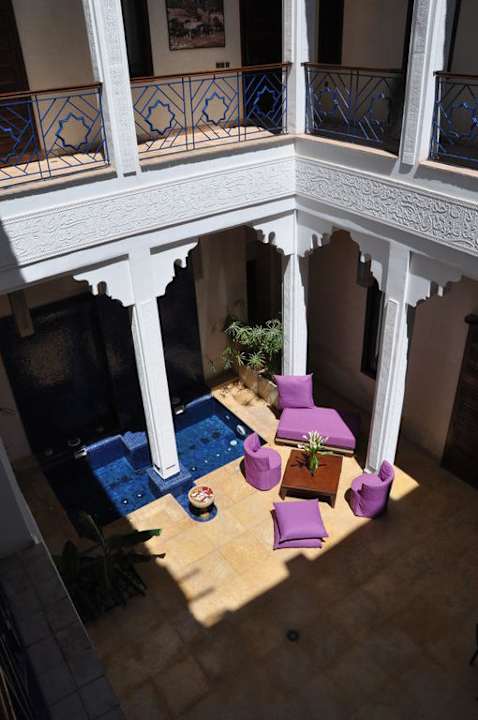 Blick in den Innenhof Hotel Riad Charlott'