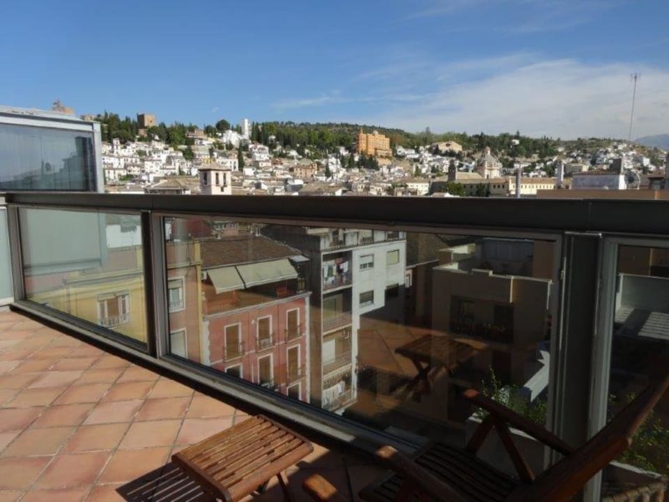 Ausblick von der Terrasse Hotel Melia Granada