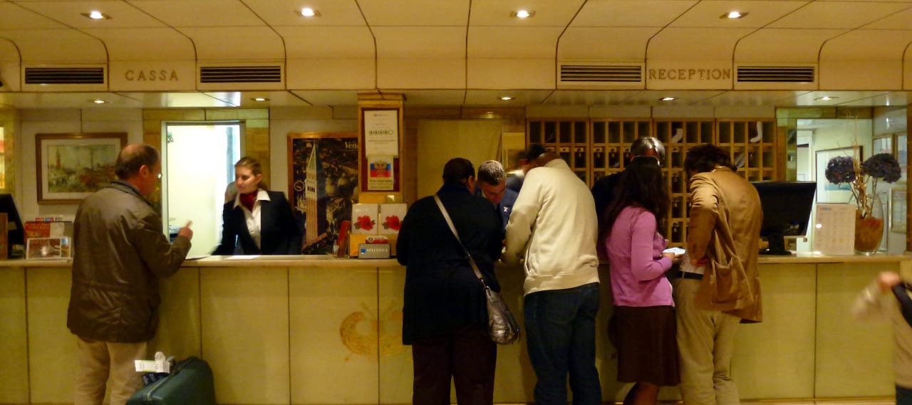 Rezeption  Hotel Concordia