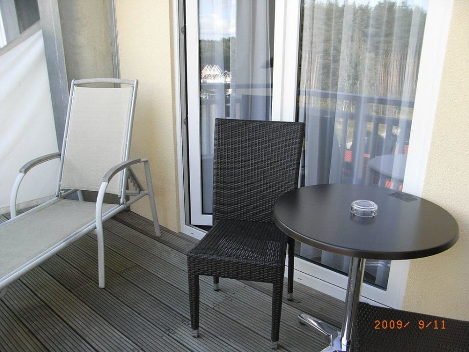 Balkon des IFA HotelResorts Precise Resort Hafendorf Rheinsberg