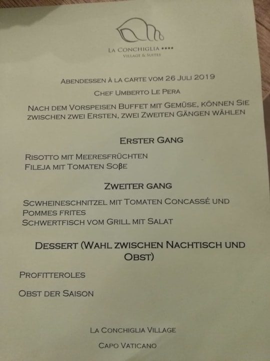 Gastro TUI SUNEO La Conchiglia