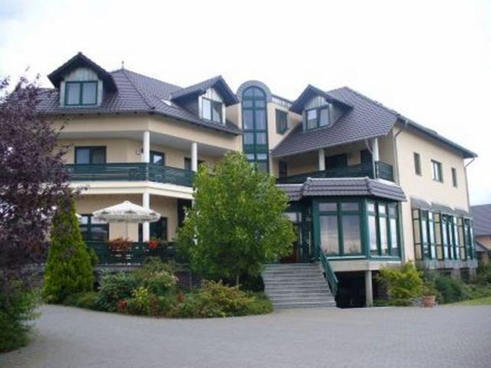 Blick zur Terrasse Christinenhof & Spa