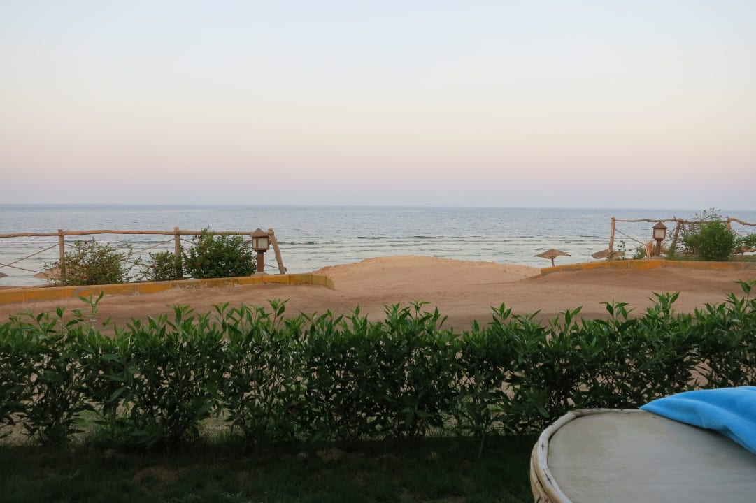 Die Aussicht von unserer Terrasse Siva Golden Bay Makadi