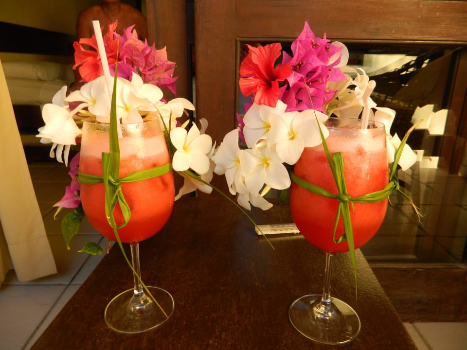 So wurde der Fruchtsaft dekoriert Hotel Porto Zarpa