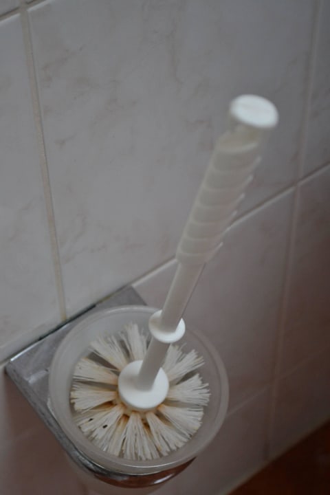 Dreckige Toilettenbürste  Pension Zur alten Mühle