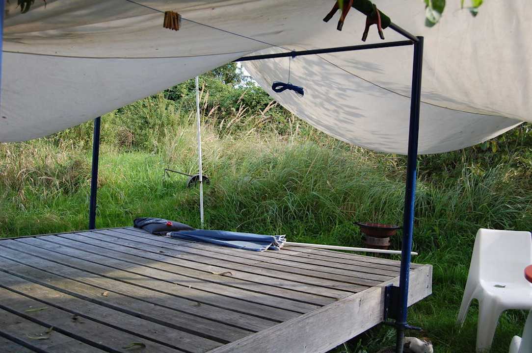 Terrasse Bauwagen Apfel