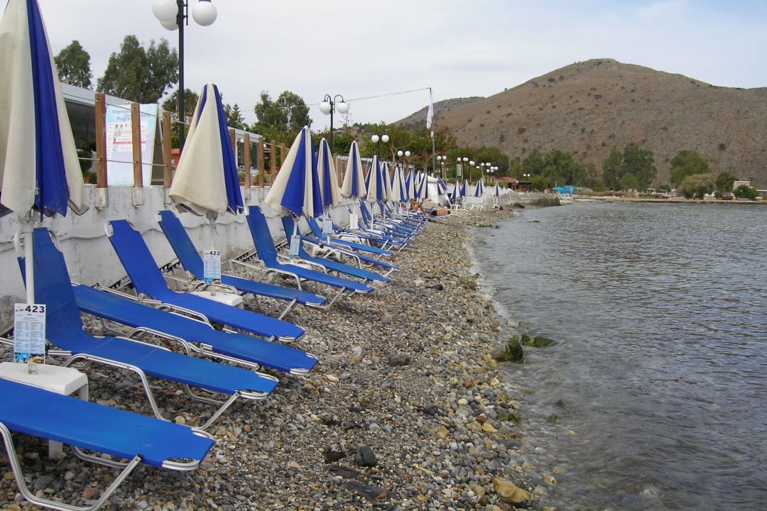 Strand direkt vor dem Hotel Corissia Beach Hotel