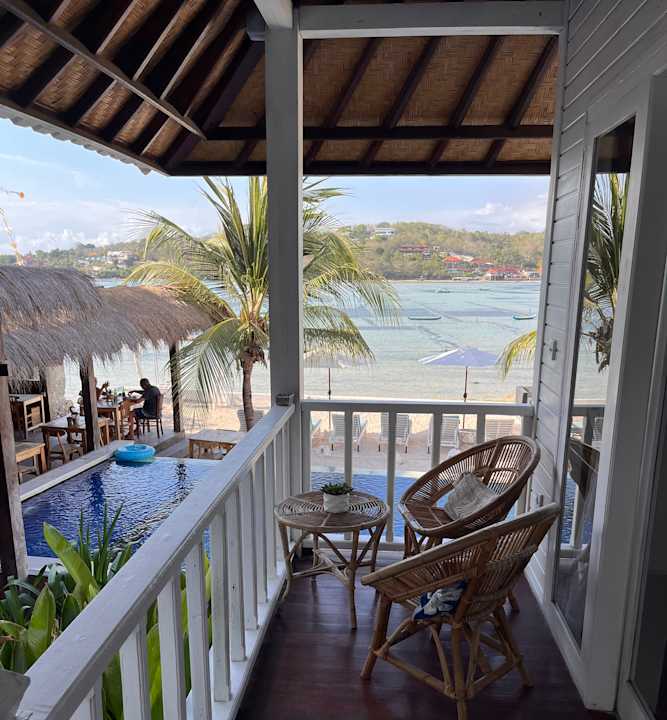 Ausblick Mista Ceningan's Beach Bungalows previously The KUBU 221