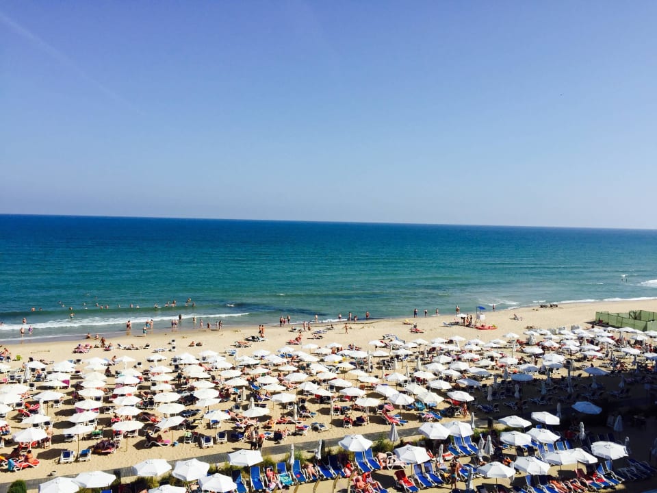 Blick von unserem Zimmer/Balkon Sol Luna Bay