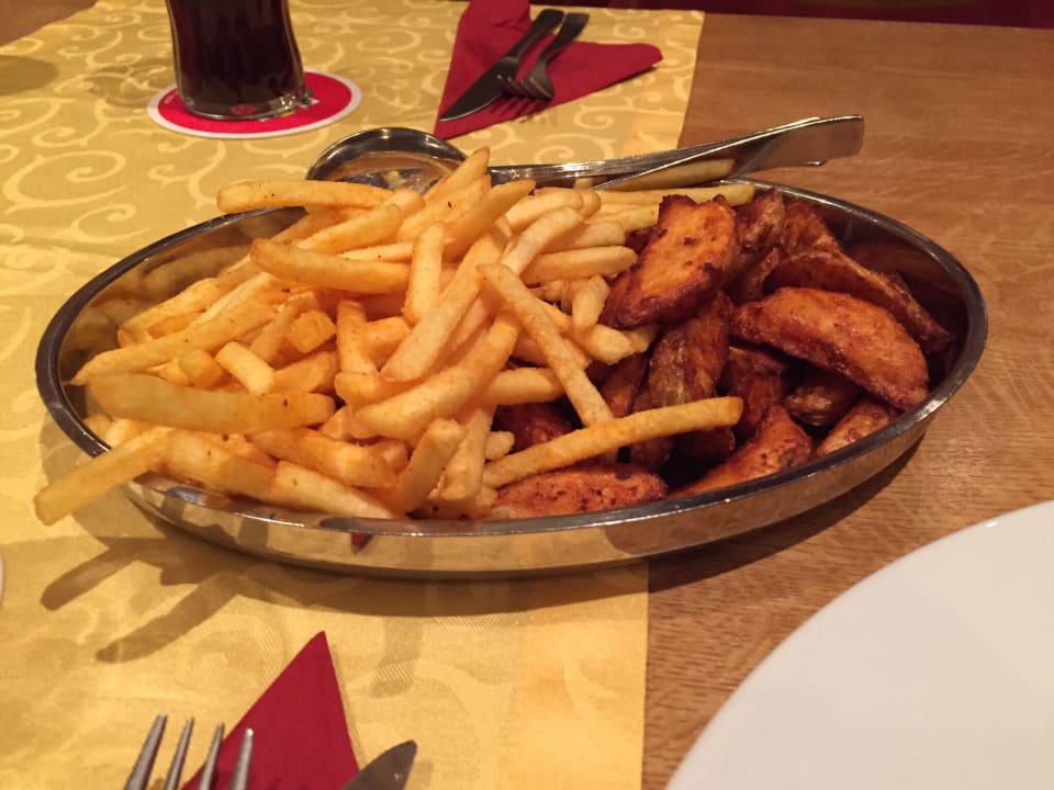 große Beilagenportionen die satt machen Gästehaus am Wasserpark