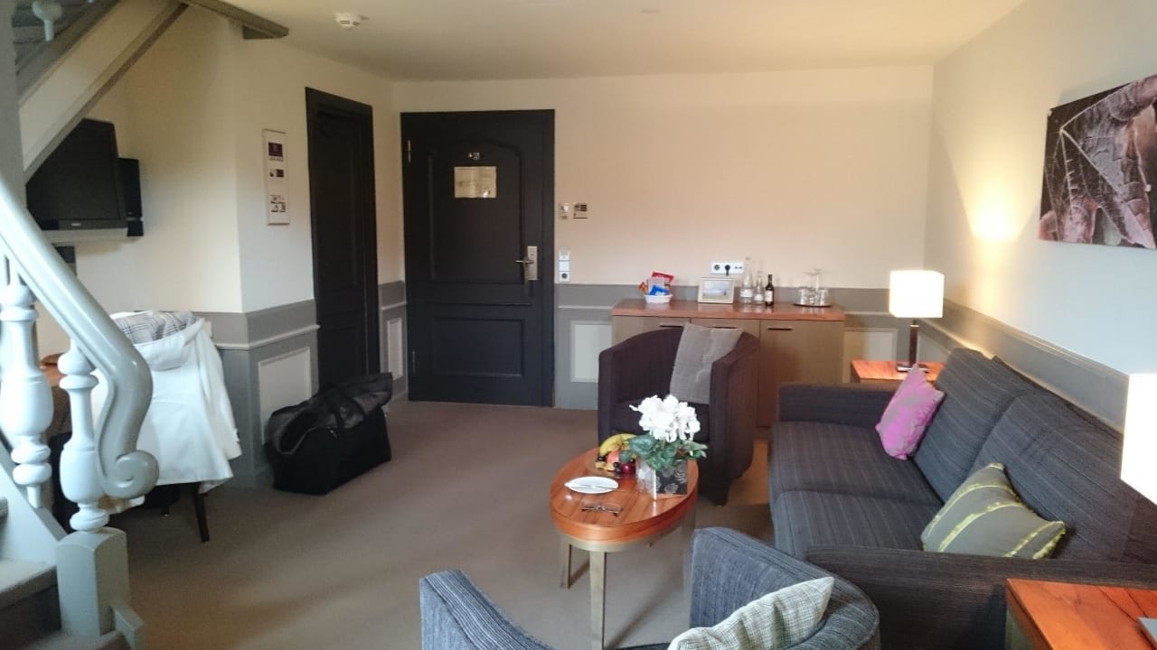 Eingangsbereich im Untergeschoss der Suite Hotel Ritter Durbach