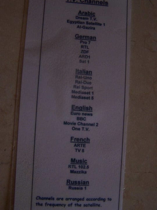 Fernsehprogramme Steigenberger Coraya Beach - Adults only