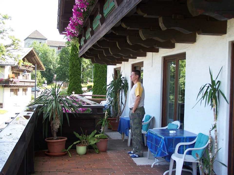 Výhled z balkonu Pension Austria