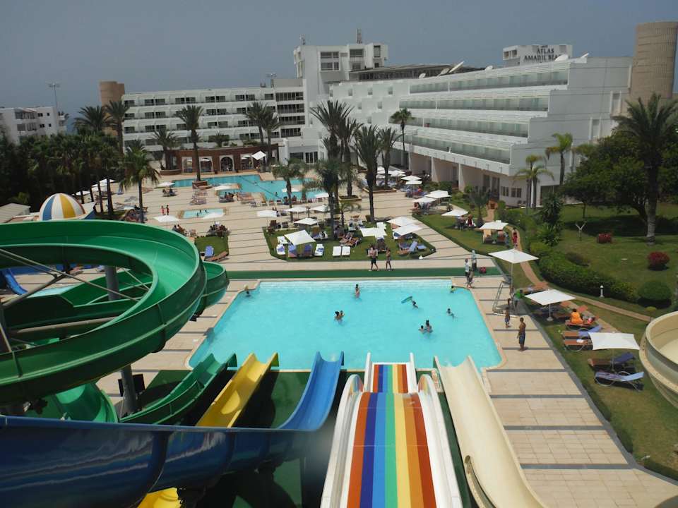 Die Rutschen von oben Atlas Amadil Beach Hotel