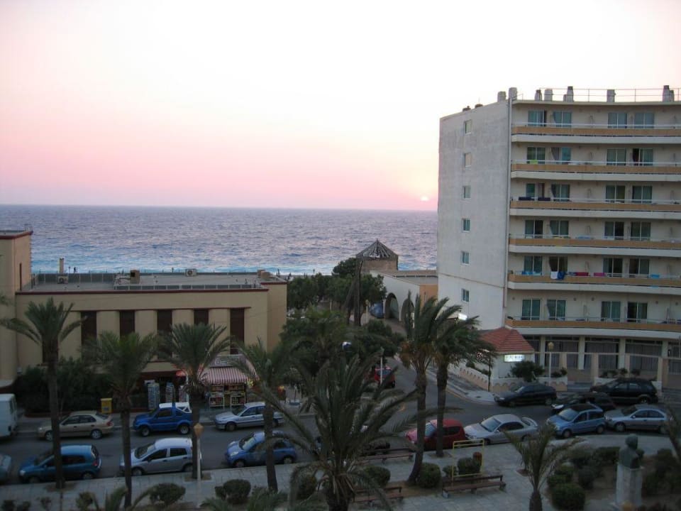 Blick aus dem Zimmer Westseite Ibiscus Hotel Rhodos