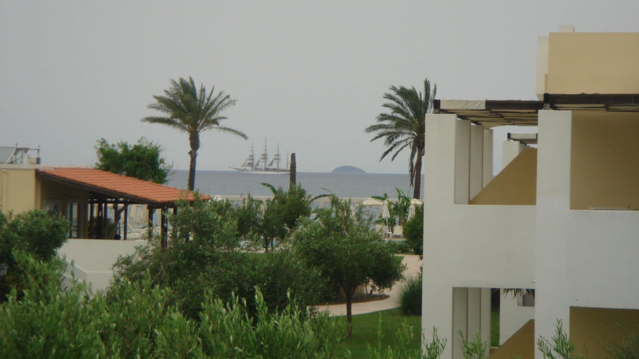 Blick vom Balkon - toll Hotel Zorbas Beach