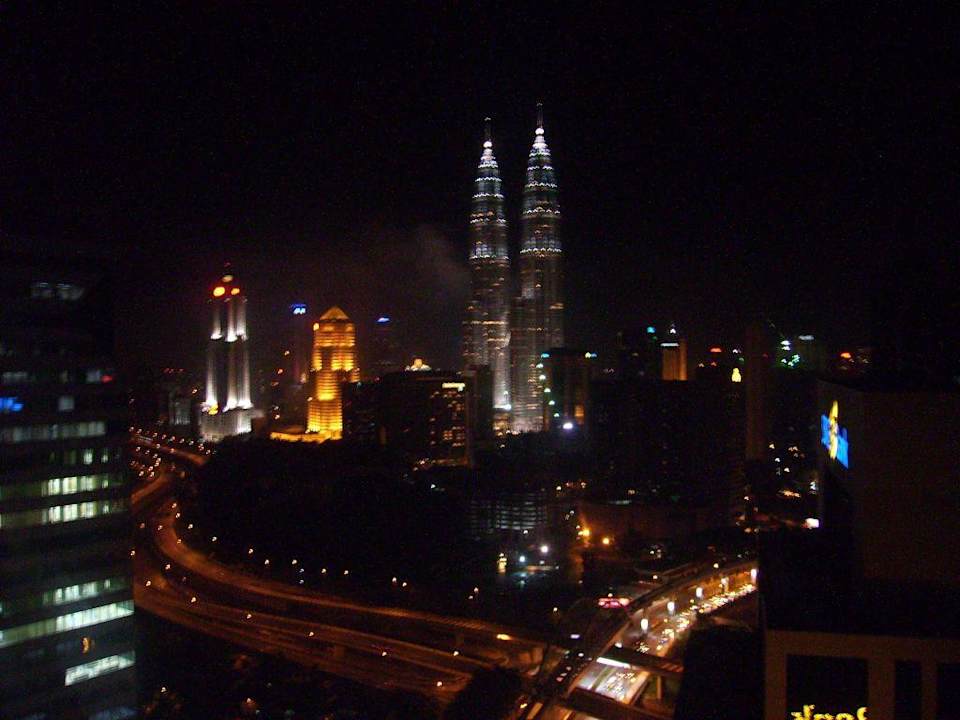 Blick aus unserem Zimmer im 35. Stock Sheraton Imperial Kuala Lumpur