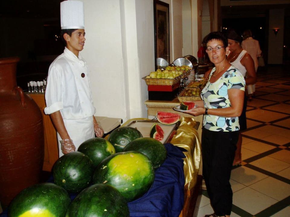 Abendessen - Melonen usw Pickalbatros Golf Beach Resort