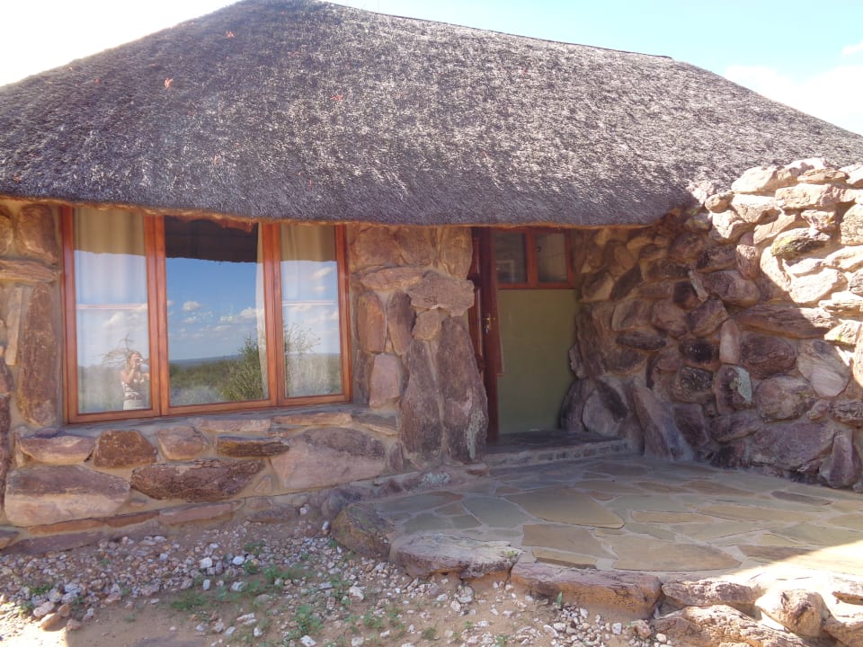 Terrasse Zimmer 8 Kalahari Bush Breaks Lodge