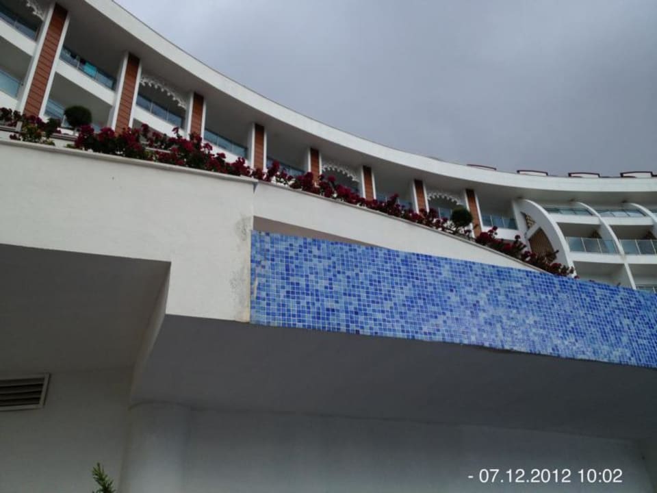 Bauschäden am Wasserbrunnen Side Prenses Resort & Spa