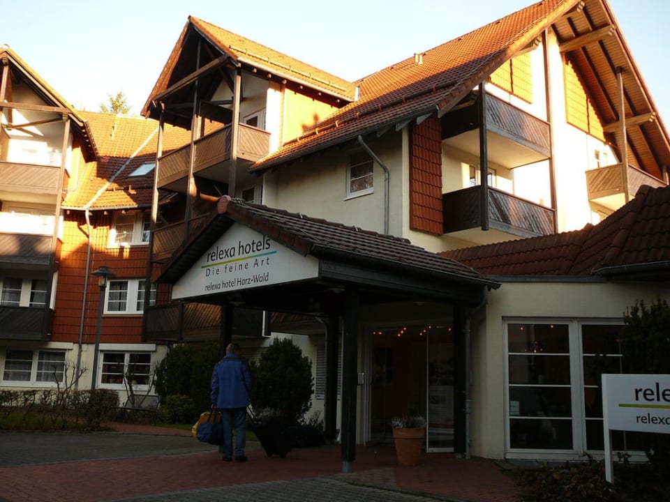 Hoteleingang Relexa Hotel Harz-Wald