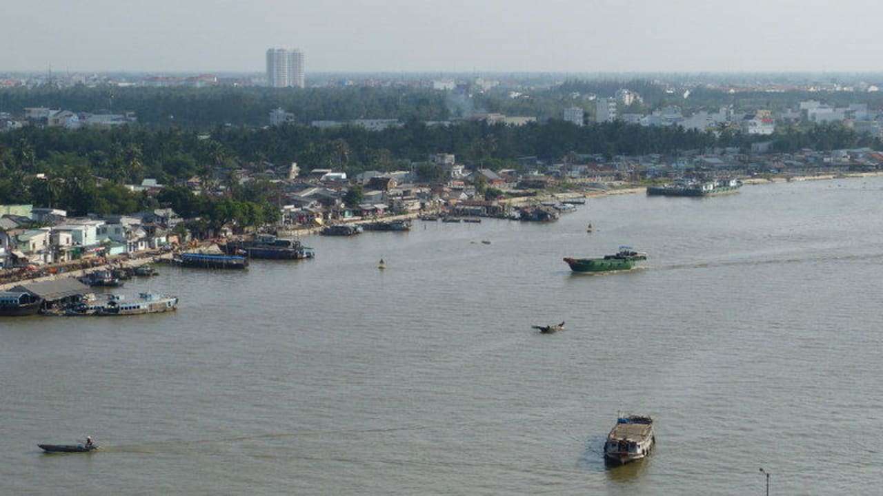 Blick von der Dachterrasse III Kim Tho Hotel