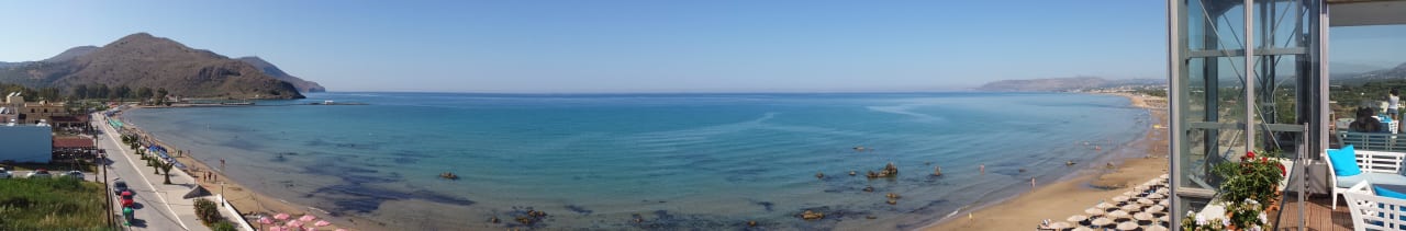 Panorama von der Dachterrasse nach links Hotel Corissia Princess