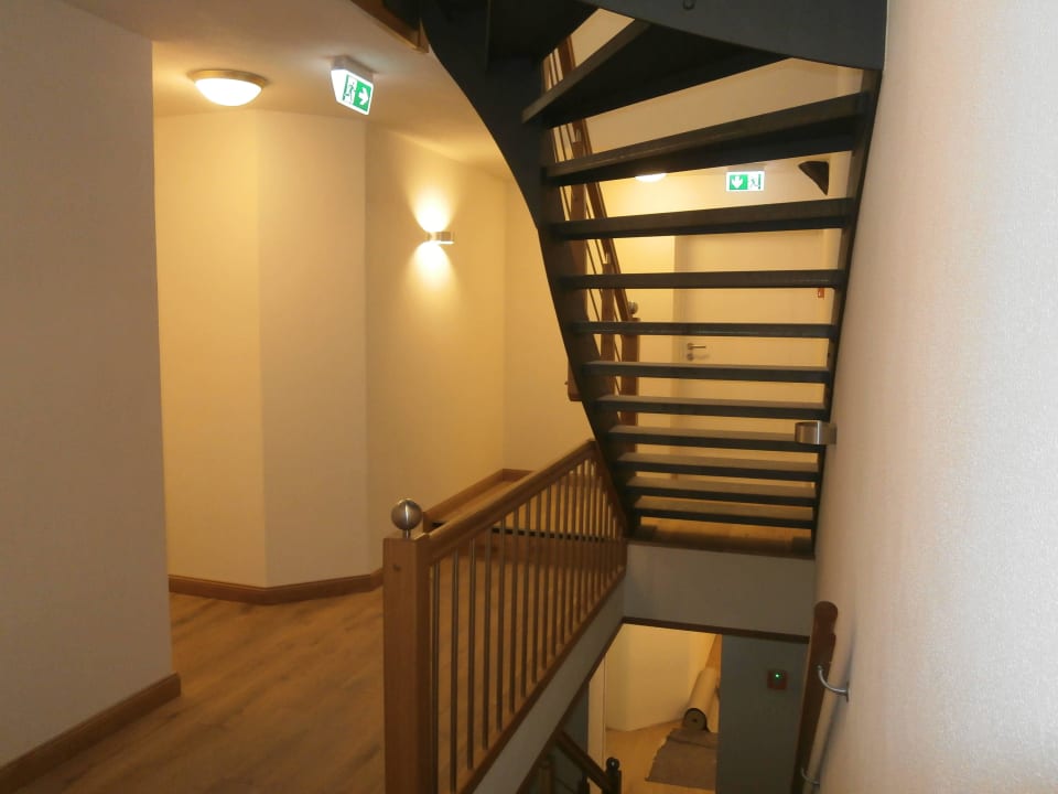 Aufgang zu den Zimmern Fachwerk-Hotel Eisenbart