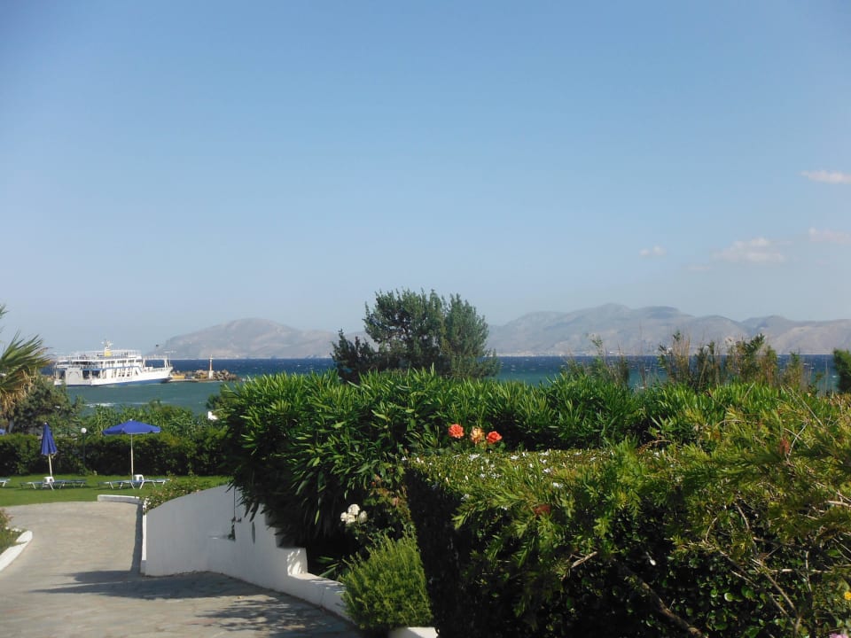 Ausblick von Terrasse Mastichari Bay Hotel