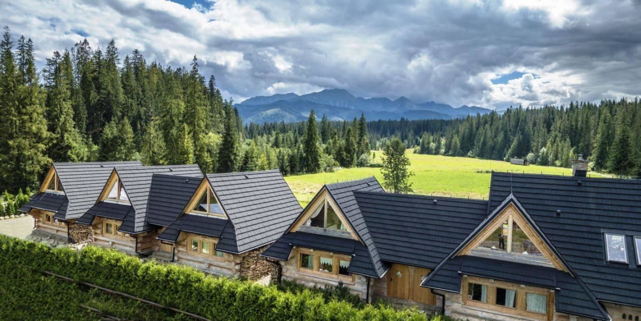 Widok z tyłu obiektu Ferienhaus Tajgolka