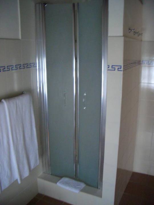 Badezimmer mit Dusche Hotel Borgo Gallinaio