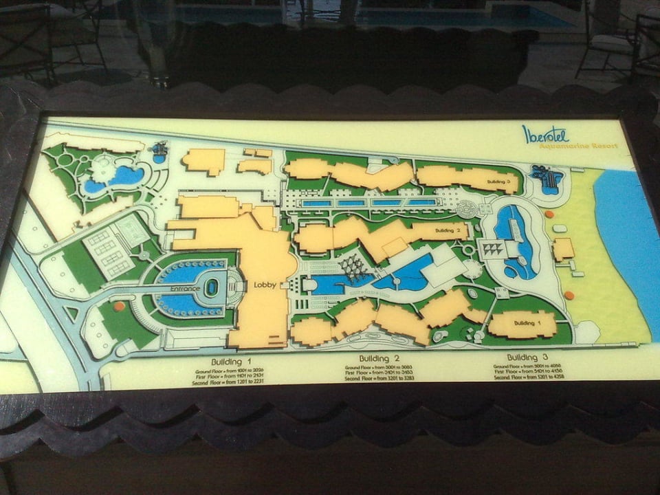 Hotelanlagenskizze JAZ Aquamarine Resort