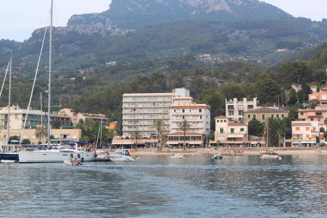 Hotel vom Boot aus Hotel Eden Soller