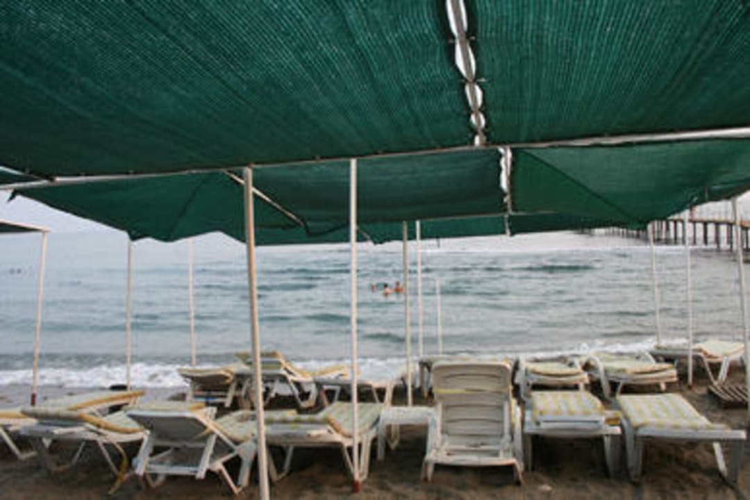 Strandbereich mit Liegen Hotel Club Tess