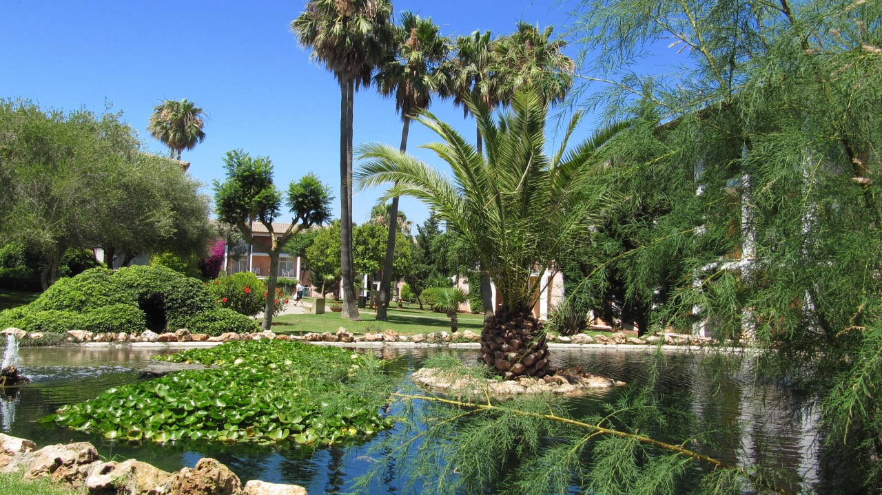 Schöne gepflegte Gartenanlage Blau Colònia Sant Jordi