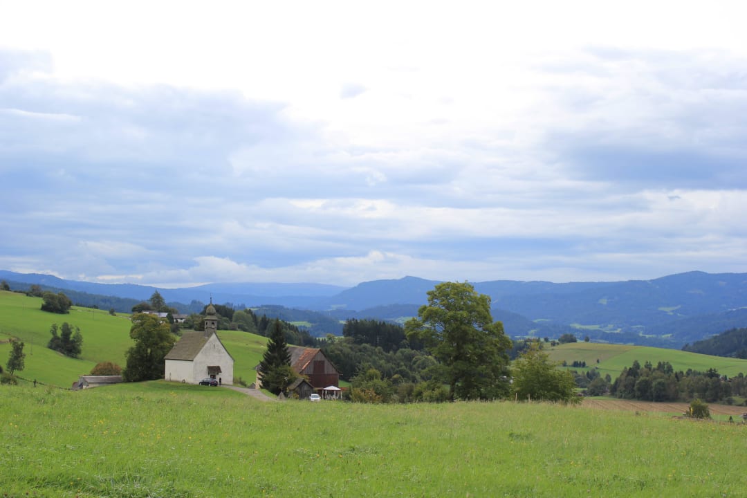 Blick Richtung Ort Gasthof Knappenwirt