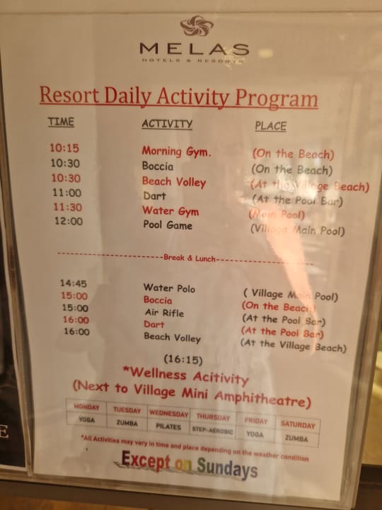 Sport & Freizeit Melas Resort Hotel