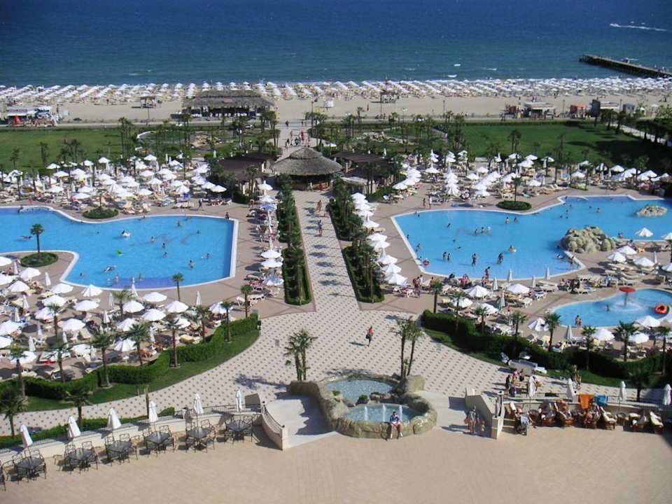 Unser Blick vom Zimmer DIT Majestic Beach Resort