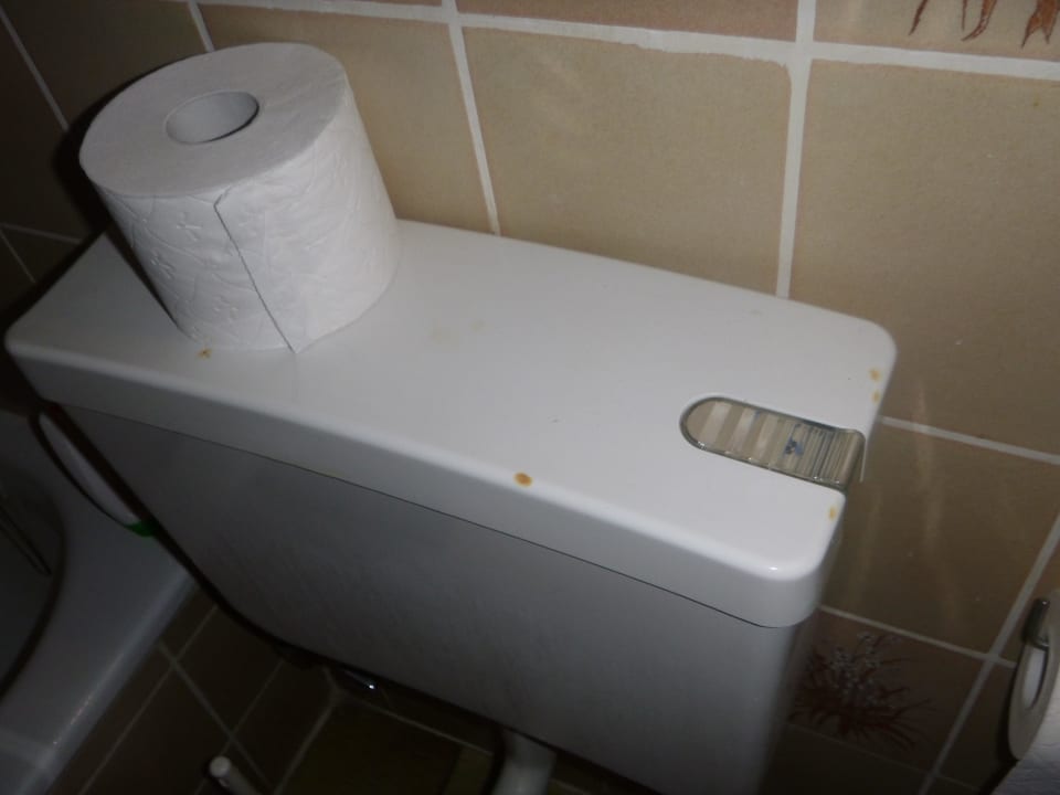 Zigarrettenflecken am Spülkasten Sonnenmatte-Titisee B+B Hotel Guesthouse