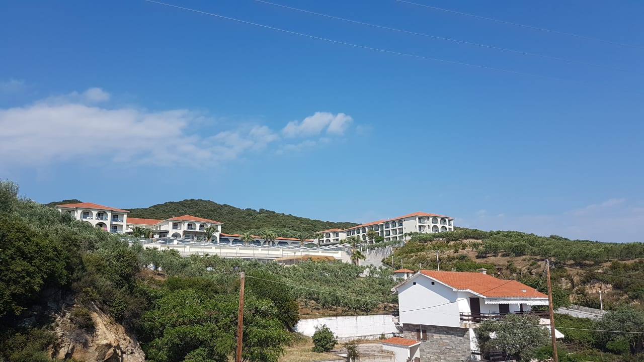 Ausblick Akrathos Beach Hotel