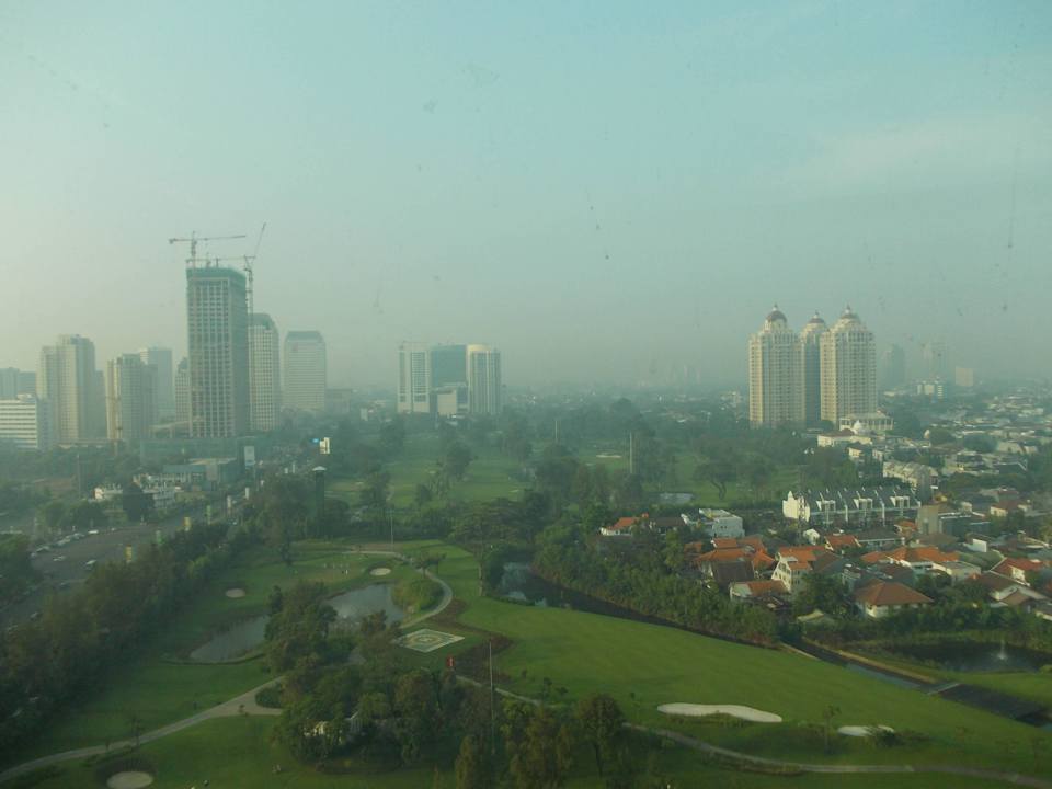 Widok z pokoju Hotel Mulia Senayan, Jakarta