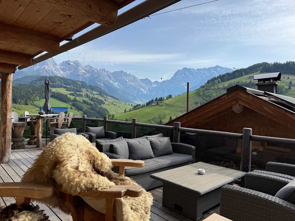 Ausblick Hüttendorf Maria Alm