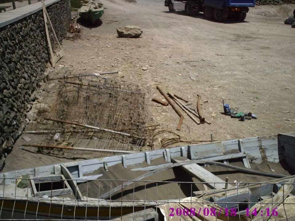 Strand Baustelle Hotel Europalace