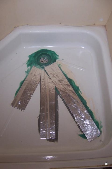 Geplakte douchevloer Oostappen Vakantiepark Prinsenmeer