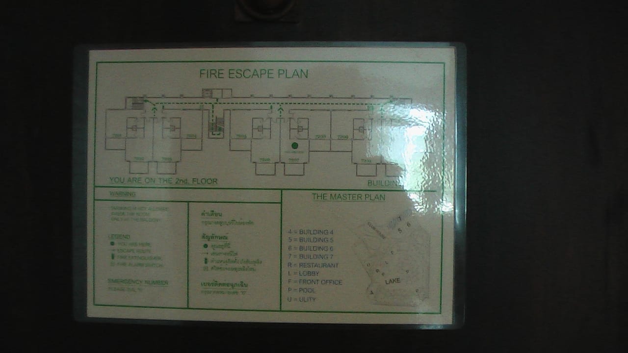 Fire "Exit" - Bei Feuer Notausgänge Peace Laguna Resort and Spa